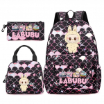 3 tk/komplekt Seljakott t&uuml;drukule kooli teismelisele &otilde;pilasele seljakott naistele seljakott l&otilde;unakottide ja pliiatsikotiga, kalasoomuste stiilis kotid