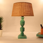 50 cm Rustikaalne Algae Prantsuse Trofee Nikerdustega Laualamp Jute Lambivarjuga Beež, Puit, 1 tk Pakk Magamistuba, Elutuba, S&ouml;&ouml;gitoa, Kodukontori Kaunistus orange