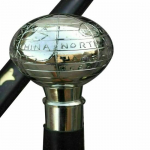 Antiikstiilis Viktoriaanlik Vanaaegne Disainer Messingist K&auml;epidemega Kepp Puidust Jalutuskepp M aero