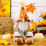 S&uuml;gisp&auml;kapikk k&otilde;rvits p&auml;evalill rootsi nisse p&auml;kapikk p&auml;kapikk pl&uuml;&uuml;sis kaunistus kodupidu s&uuml;gis halloween j&otilde;ulud t&auml;nup&uuml;ha kingitus 43cm orange
