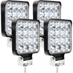 4 x LED t&ouml;&ouml;valgusti 12V 24V T&ouml;&ouml;valgusti 16 LED 48W, Veekindel IP67 s&uuml;gavuseta maastikuvalgustid A21 jaoks