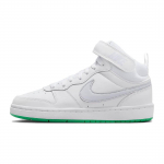 Nike Court Borough Mid 2 GS Valge Staadioniroheline Laste Tennised Jalgpallihall CD7782-115 35.5