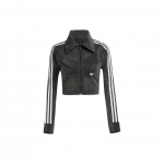 Adidas Originals kolmev&auml;rviline lapitehnika vabaajajakk naistele Jakk Must IY3482 XS