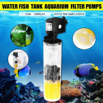 Akvariumi sisefilter Akvaariumi pump Akvaariumi filter Kalapaagi filter Akvaariumi jaoks &Otilde;hupump &Otilde;hu hapniku suurendamine 3-in-1