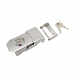 Motorcycle Rear Trunk Lock with Key Set for Aluminum Storage Box, Heavy Duty Fit, Easy to Install, 9cmx4cm
