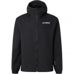 Adidas Multi 2L Rain.Rdy Jakk &Uuml;hev&auml;rviline Br&auml;ndi Logo Prindiga Kapuutsiga Pikkade Varrukatega Veekindel Jakk Meeste Jakk Must JN8804 2XL