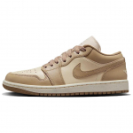 Air Jordan 1 Low Rattan Naiste Tennised Sail Desert-Camo DC0774-203 35.5