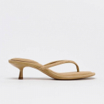 Mood Suvi Mood &Otilde;hukesed Kontsad Sussid Naistele Varba Vahele Tavalised Sandaalid Pl&auml;tud Kingad Zapatos De Mujer 34 beež