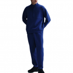 Nike Dri-Fit Imposiibselt Pehme 24.7 Seeria 1/2 T&otilde;mblukuga Mugav Huppar Meeste huppar S&uuml;gav Sinine T&uuml;hjus Sinine HQ6953-455 M