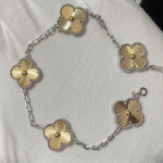 Uus versioon Neljaleheline ristik Viie &otilde;iega k&auml;ev&otilde;ru Naturaalne punane ahhaat Valge p&auml;rlmutter K&auml;ev&otilde;ru Naiste laserk&auml;ev&otilde;ru V Gold