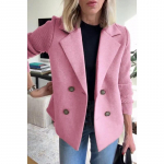 Kevadine Uus Naiste Moodne Elegantne Villane Lapit&ouml;&ouml; Mantel 3XL roosa