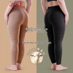 Langsha Women's Plus Size Wool Silk Antibacterial Thermal Leggings 5XL