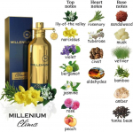 GABRELIA naiste parf&uuml;&uuml;mivesi ja 10 t&uuml;&uuml;pi parf&uuml;&uuml;misarja Millenium teie valikul 100 ml + 100 ml kuld