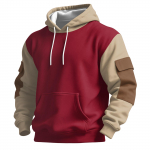 Kapuutsiga sporditreeningkost&uuml;&uuml;m Unisex jooksuriided pikkade varrukatega pullover Pusad Pusa XL veini