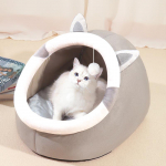 Mugav kassi- ja koerapesake: Soe, suletud, k&otilde;ikideks aastaaegadeks sobiv lemmikloomavoodi S-Small, up to 3-month-old pets, warm