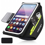HAISSKY jooksmiseks m&otilde;eldud k&auml;epaelakott, sobib iPhone 17/16 Pro Max/Plus ja teistele sarjadele, k&auml;ev&otilde;ru telefoni hoidja must