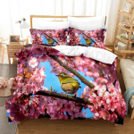 Loodusmaastik Tekikott Komplekt Sinine Taevas Muru Lilled Kahekohaline Kuninganna Kuningas Suurus 2/3tk Pol&uuml;ester Tepitud Kate Lastele Teismelistele T&auml;iskasvanutele 70x133cm 2pcs