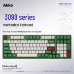 AKKO 3098 Red Bean Matcha Kolmerežiimiline Kuuma Vahetusega Mehaaniline Klaviatuur