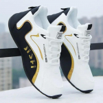 Meeste PU-nahast veekindlad tossud vabaaja spordijalatsid Meeste kerged hingavad lamedad libisemiskindlad tennised Zapatillas Hombre 44 must