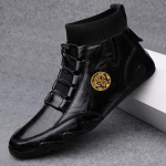 Ehtne Nahk Meeste Vabaajajalatsid Uued Meeste Saapad Pehmed Mugavad Hingavad Meeste Tennised Meeste Lamedad Botas Para Hombre 38