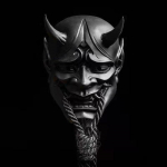 Jaapani Prajna Oni Lateksmask Cosplay Samurai Noh Kabuki M&otilde;rvar Deemonid Kummitused N&auml;gu &Otilde;udsad Maskid Halloweeni Peo Kost&uuml;&uuml;mi Rekvisiidid must