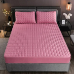 Pestav madratsikate elastse ribaga Tepitud puuvillast voodilina Paks voodikate Madratsikaitse kuninganna kuningale 90x200cm