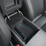 Tesla Model 3 mudeli Y 2022 2023 auto keskse k&auml;etoe hoiukasti jaoks flokeerimine/ABS-i sisemus ABS