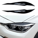 1 paar auto esitulede silmalaud kulmude trimmib ripsmete mustad kleebised BMW F30 sedaan 2012-2018 v&auml;lisk&uuml;ljele