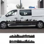 2 TK autoukse kleebised Renault Trafic jaoks 3 2 MK1 MK2 MK3 Tuning Lisatarvikud Matkaauto K&uuml;ljetriibud Graafika Vin&uuml;&uuml;lkile kleebised L1 For SWB