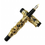 Jinhao Vintage Metallist Nikerdus Reljeef Draakon Ja F&ouml;&ouml;niks Keskmise Suurusega Otsik Raske T&auml;itesulepea &Scaron;ikk Kontori Kooli