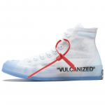 OFF-WHITE x Converse Chuck Taylor All Star Hi THE TEN Koost&ouml;&ouml; Mugavad libisemiskindlad k&otilde;rged tossud Unisex Valge ja Sinine 39.5