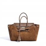 2026 Kevad Suvi Uus Suede Nahast K&auml;eshoitav T&otilde;mblukuga Kott Unikaalne Ruumikas &Otilde;la Crossbody Kott Naistele T&ouml;&ouml;le Minemiseks Mitmek&uuml;lgne K&auml;ekott about 36x16x22 cm pruun