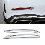 For Mercedes Benz Class C W206 -2025Exterior Car Piece Rear fiber Carbon fiber chrome fiber frame cover refit Chrome