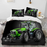 3D auto, traktori, veoauto seeria voodipesukomplekt magamistoa pehmed moodsad tekikatted mugav laste tekikate tekkikate ja padjap&uuml;&uuml;r EU Single 135x200cm