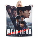 Weak Hero Korea TV-sarja &Uuml;limalt soe tekk T&uuml;drukutele Poistele Pehme pl&uuml;&uuml;sist voodipesu viskad Trendikas magamistuba Flanellist voodikate Diivanvoodi kate 30x40in