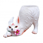 &Uuml;heksasabaline Rebane Lillepott Sise- V&auml;lisvaik Istutuspott Kodu R&otilde;du Aia Kaunistus Kaktused Sukulendid Taimede Konteiner valge