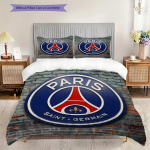 Paris F.C Muster Voodipesu Tekikomplekt Tekikate Padjap&uuml;&uuml;r Kodukaunistus S&uuml;nnip&auml;evakingitus (1 * tekikott + 2 * padjap&uuml;&uuml;ri, ilma s&uuml;damikuta) 135x200cm