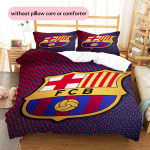 Barcelona meeskonna logo Muster Voodipesu Kodu Kaunistus S&uuml;nnip&auml;evakingitus (1 * tekikott + 2 * padjap&uuml;&uuml;ri, ilma s&uuml;damikuta) 135x200cm