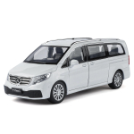 UUS 1/24 Benz V260 MPV &Auml;RIAUTO Sulamist Automaali Mudel Heli ja Valgusega T&otilde;mmatav Laste M&auml;nguasi Kollektsioneeritav S&uuml;nnip&auml;evakingitus valge