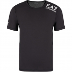 Emporio Armani SS23 EA7 Seeria T&auml;hetr&uuml;kiga &Uuml;mmarguse Kaelusega L&uuml;hikeste Varrukate T-s&auml;rk Meeste Topid Must 8NPT12-PJ3UZ-1200 M
