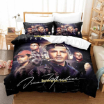 Tokio Hotel Voodipesukomplekt &Uuml;heinimese Twin T&auml;iskasvanu Queen King Suuruses Voodikomplekt T&auml;iskasvanu Laste Magamistuba Tekikoti Komplektid 3D Prinditud Anime Voodilina Komplekt EU Single(135*200cm)3pcs black
