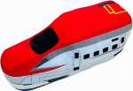 MORIPiLO Plarail Shinkansen Komachi Kehapadi Mikrokiud Pl&uuml;&uuml;sist M&auml;nguasi Unepadi Punane 31x13x13cm Tegelane Makura no Morishita (V&auml;ike stantsitud padi)