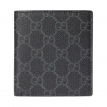 Gucci GG s&uuml;mbol Klassikaline logotr&uuml;kiga klapiga rahakott Meeste rahakott Must 821206-FAD6M-1000 Shopping Bag Set(Basic Set+Shopping Bag)