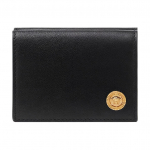 Versace Medusa Biggie Seeria Ikooniline Medusa Logo Kl&otilde;pskinnitusega Krokodillimustriga Nahast Rahakott Meeste rahakott Must 1011456-1A03190-1B00V Basic Set (Bag+Dust Bag)