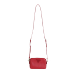 Prada t&otilde;mblukuga v&auml;ike ruudukujuline vasikanahast &otilde;lakott Naiste kotid Punane 1BH036-NZV-F0ZY8 Basic Set (Bag+Dust Bag)