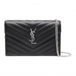 Saint Laurent Ysl Cassandre V Tepitud H&otilde;bedane Riistvara Nahast &Otilde;lakott Naiste &otilde;lakott must 857605-BOW02-1000 Box(Basic Set+Box)