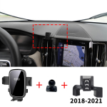 Autos&otilde;iduki mobiiltelefoni hoidik Volvo XC60 2018~2025 jaoks GPS-i kronstein Navigatsioonialus Autotarvikud gray
