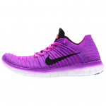 Nike Free RN Flyknit Slip Resistant Abrasion Resistant Low top Casual Running Shoes Women's Purple 831070-501 35.5