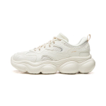 Li Ning Cloud Cushioning Slip Resistant Abrasion Resistant Lightweight Low top Casual Shoes Women's Ivory AGCW104-1 37