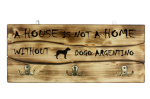 Dogo Argentino - clothes hanger with a dog, medal display, home decoration from the Art-Dog brand
